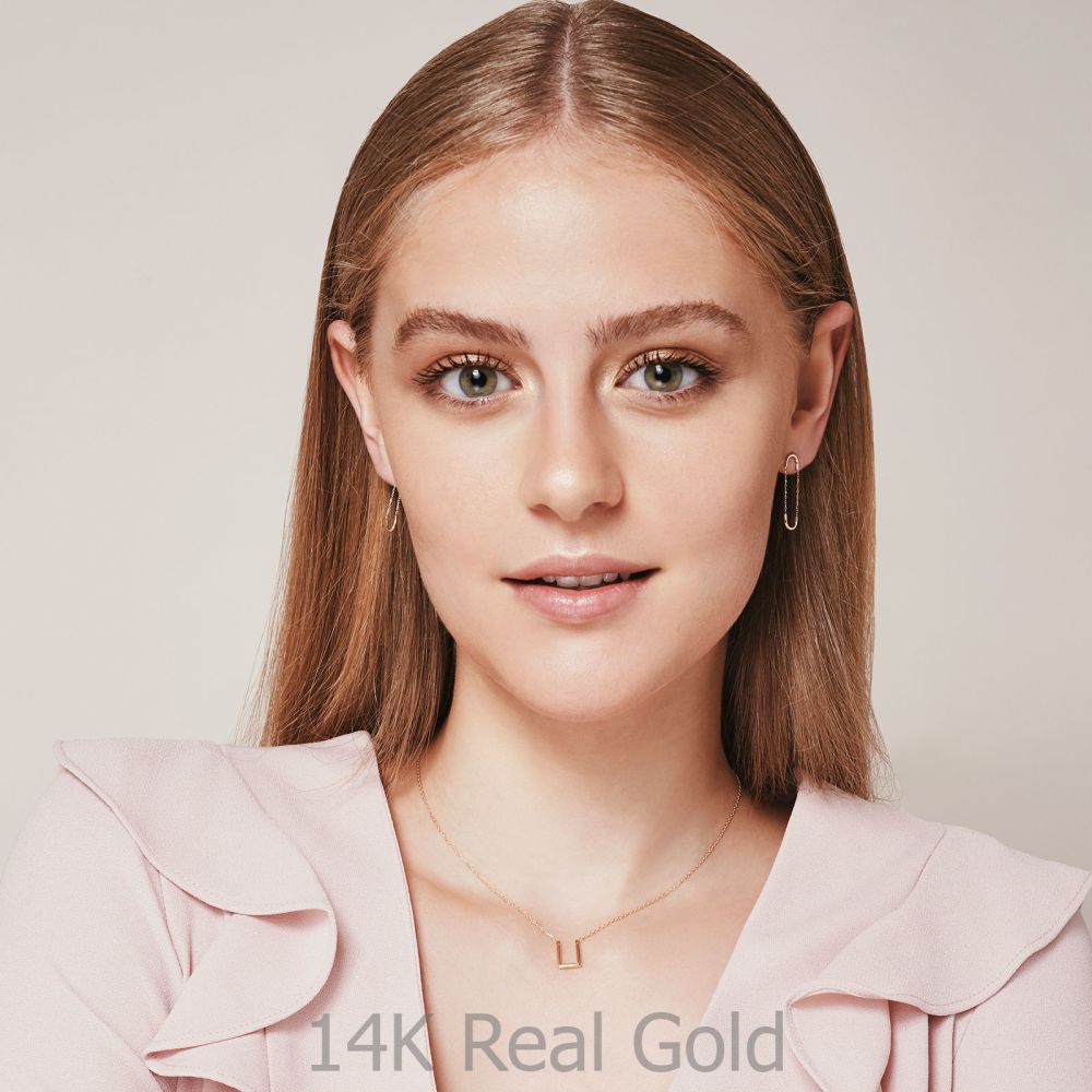 Women’s Gold Jewelry | 14K Yellow Gold Women's Earrings - Expander