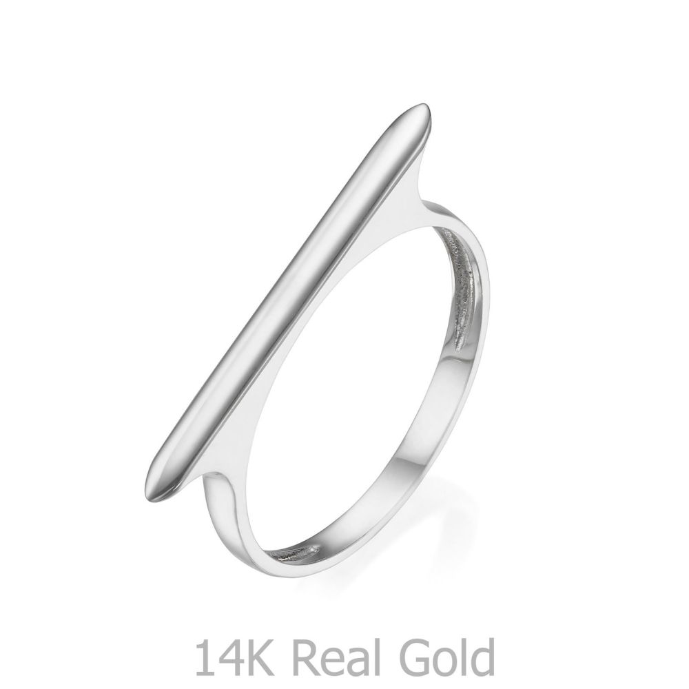 Women’s Gold Jewelry | Ring in 14K White Gold - Line