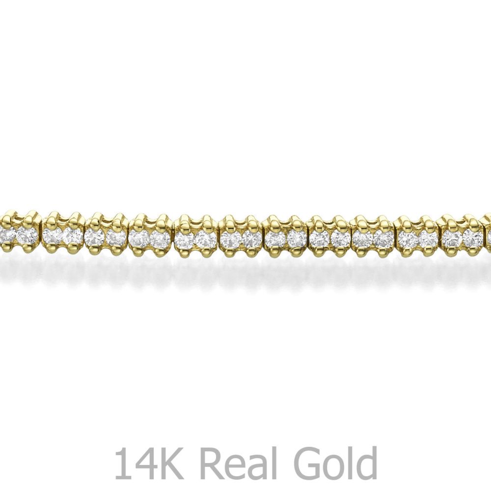 Diamond Jewelry | Diamond Tennis Bracelet in 14K Yellow Gold - Elizabeth