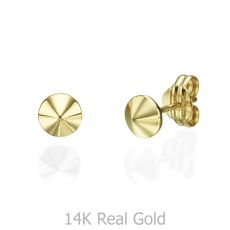 14K Yellow Gold Women's Earrings - Golden Point