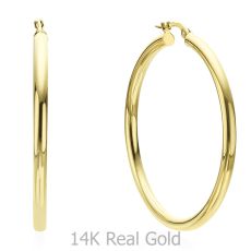 14K Yellow Gold Women's Earrings - XL