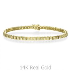 Diamond Tennis Bracelet in 14K Yellow Gold - Jennifer