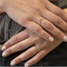 14K Yellow Gold Rings - Nicole