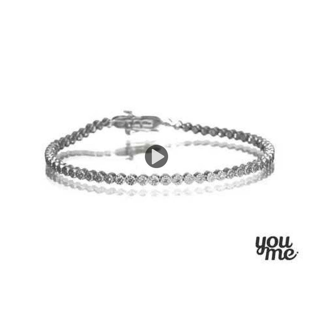 Diamond Jewelry | Diamond Tennis Bracelet in 14K White Gold - Charlotte